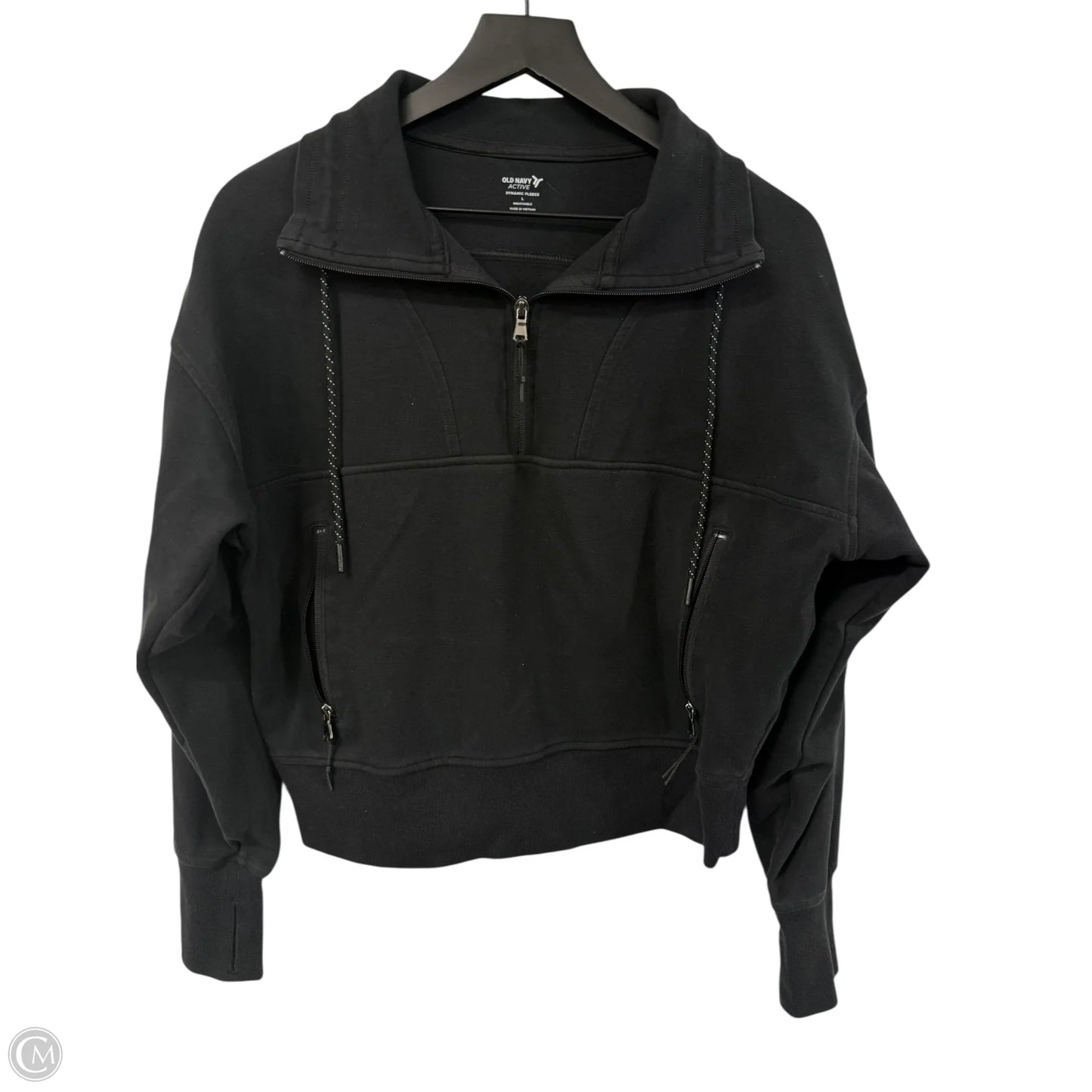 Sweatshirt Collar By Old Navy In Black, Size: L