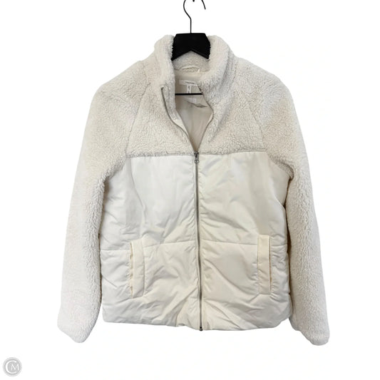 Jacket Faux Fur & Sherpa By Maurices In White, Size: S