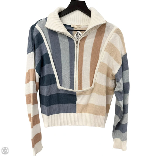 Sweater By Mystree In Blue & Tan, Size: S