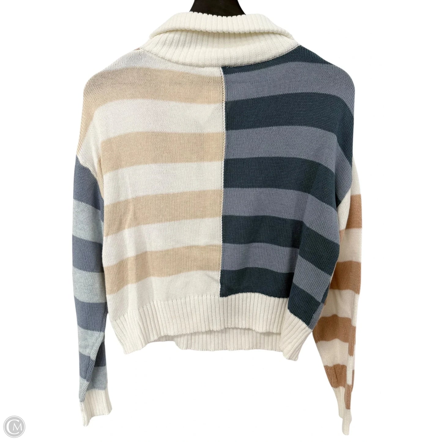 Sweater By Mystree In Blue & Tan, Size: S