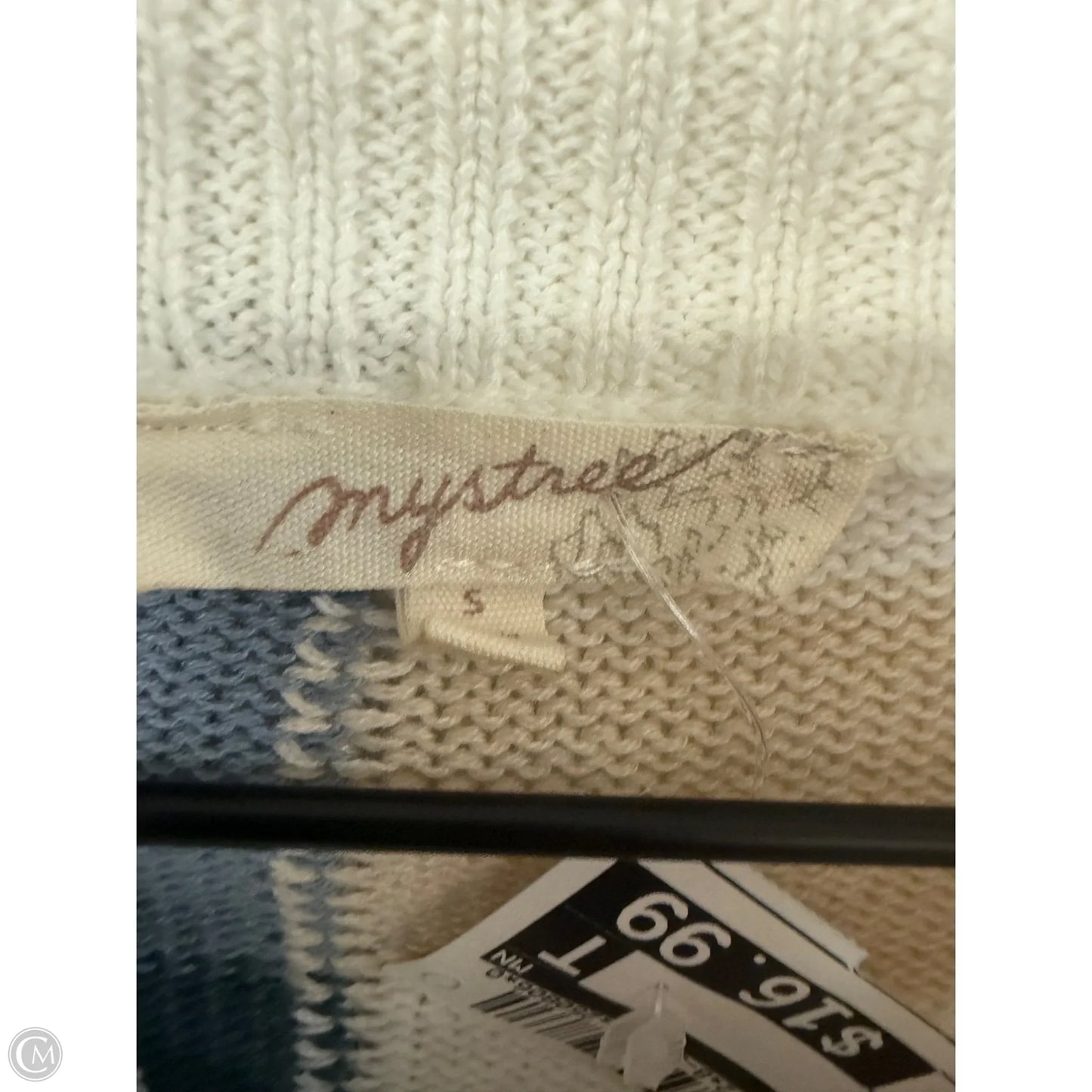 Sweater By Mystree In Blue & Tan, Size: S