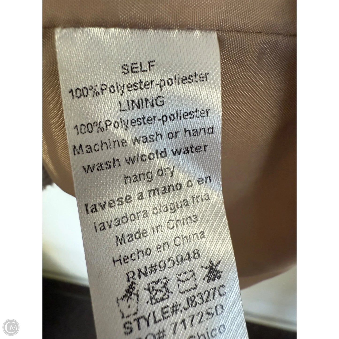 Jacket Faux Fur & Sherpa By Clothes Mentor In Tan, Size: S