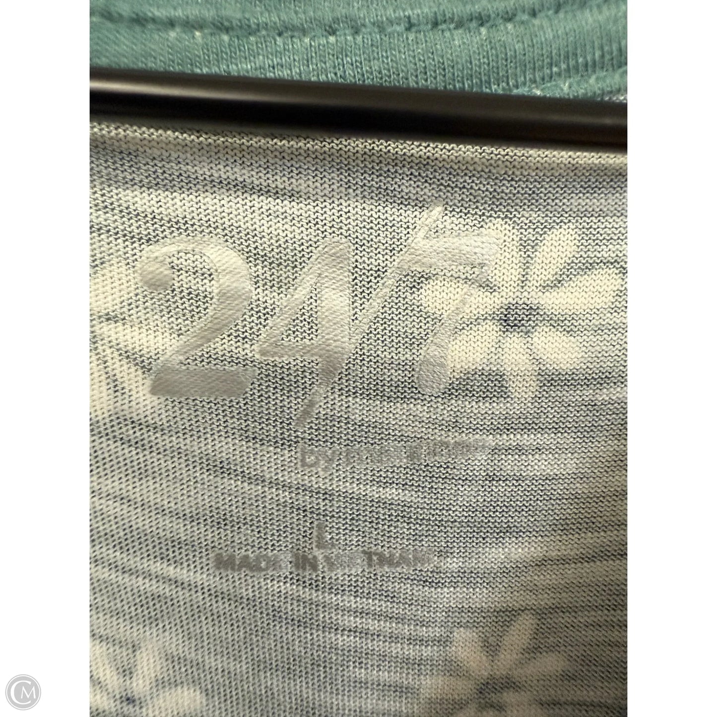 Top Short Sleeve Basic By Maurices In Green, Size: L
