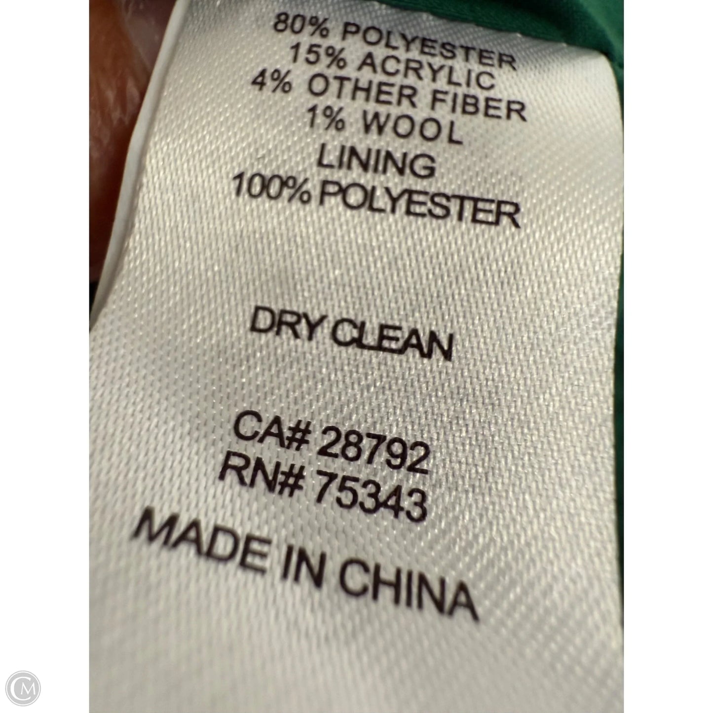 Blazer By Rachel Zoe In Green, Size: M