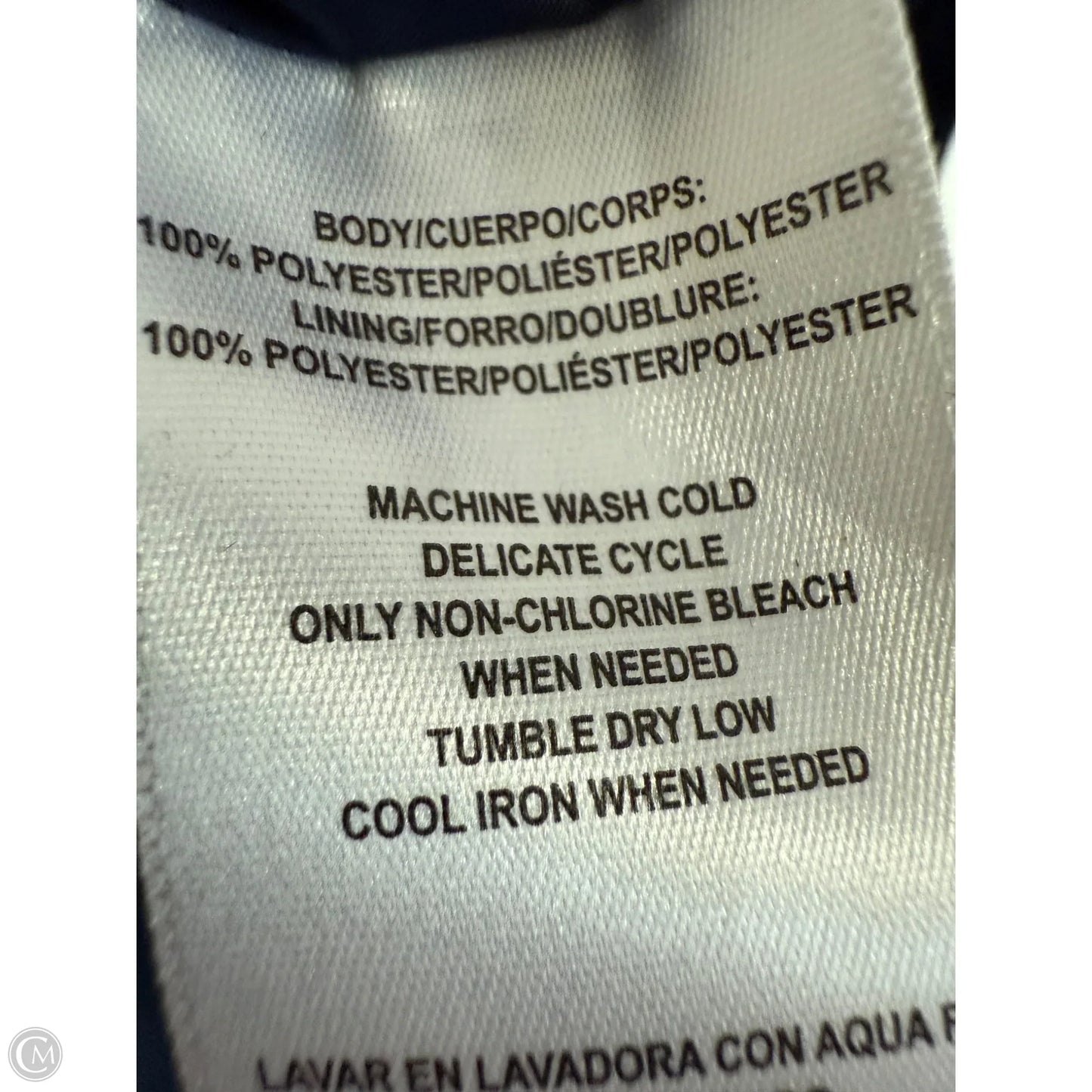 Jacket Windbreaker By Calvin Klein Performance In Blue, Size: S