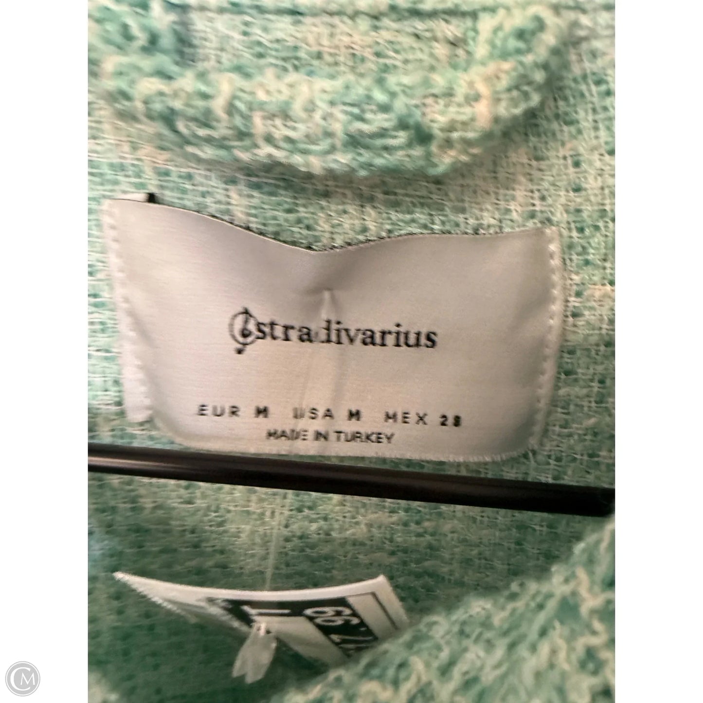 Jacket Shirt By Clothes Mentor In Green, Size: M