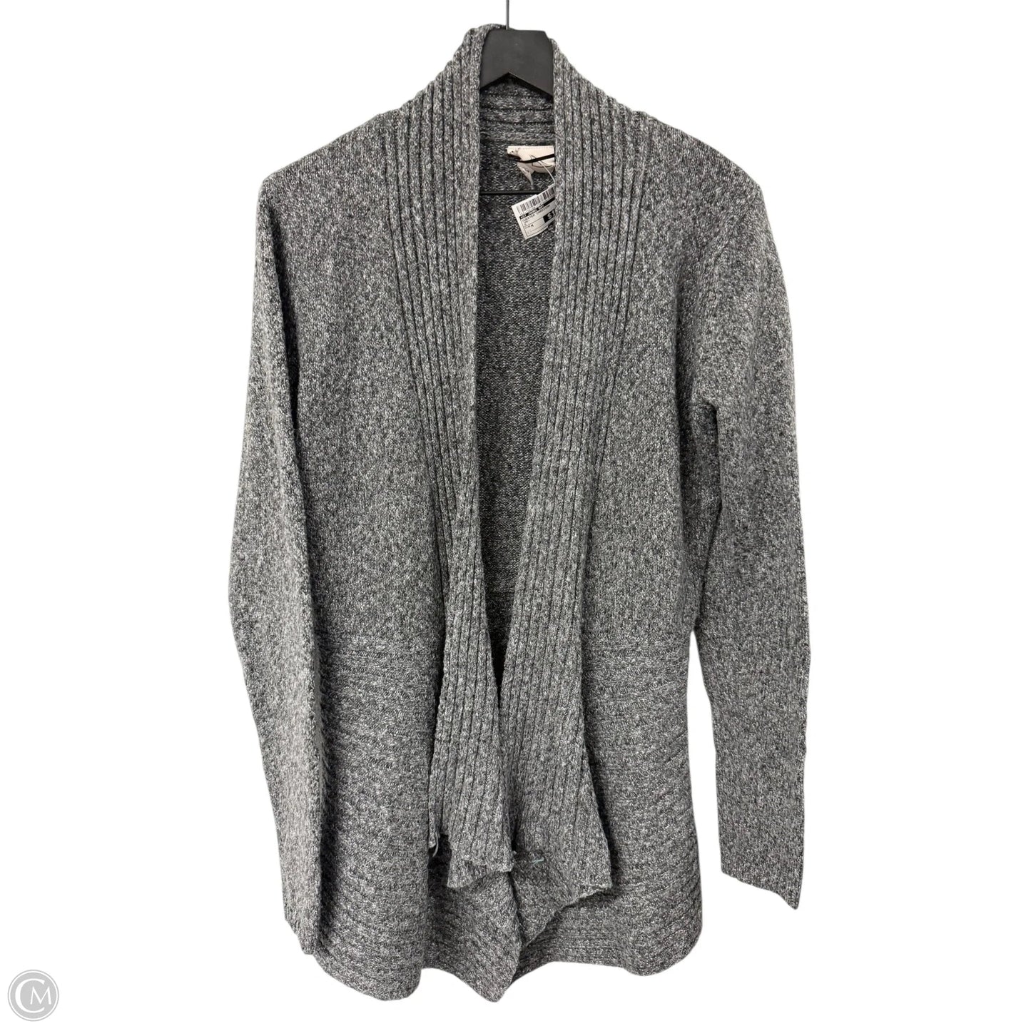 Sweater Cardigan By St Johns Bay In Grey, Size: M