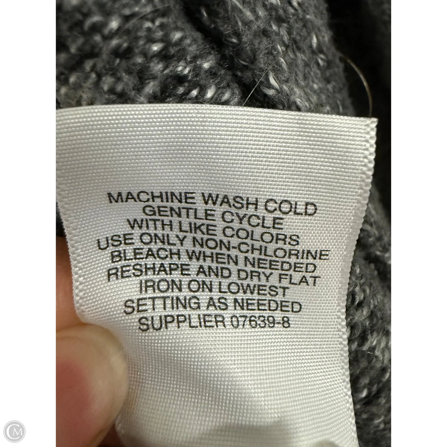 Sweater Cardigan By St Johns Bay In Grey, Size: M