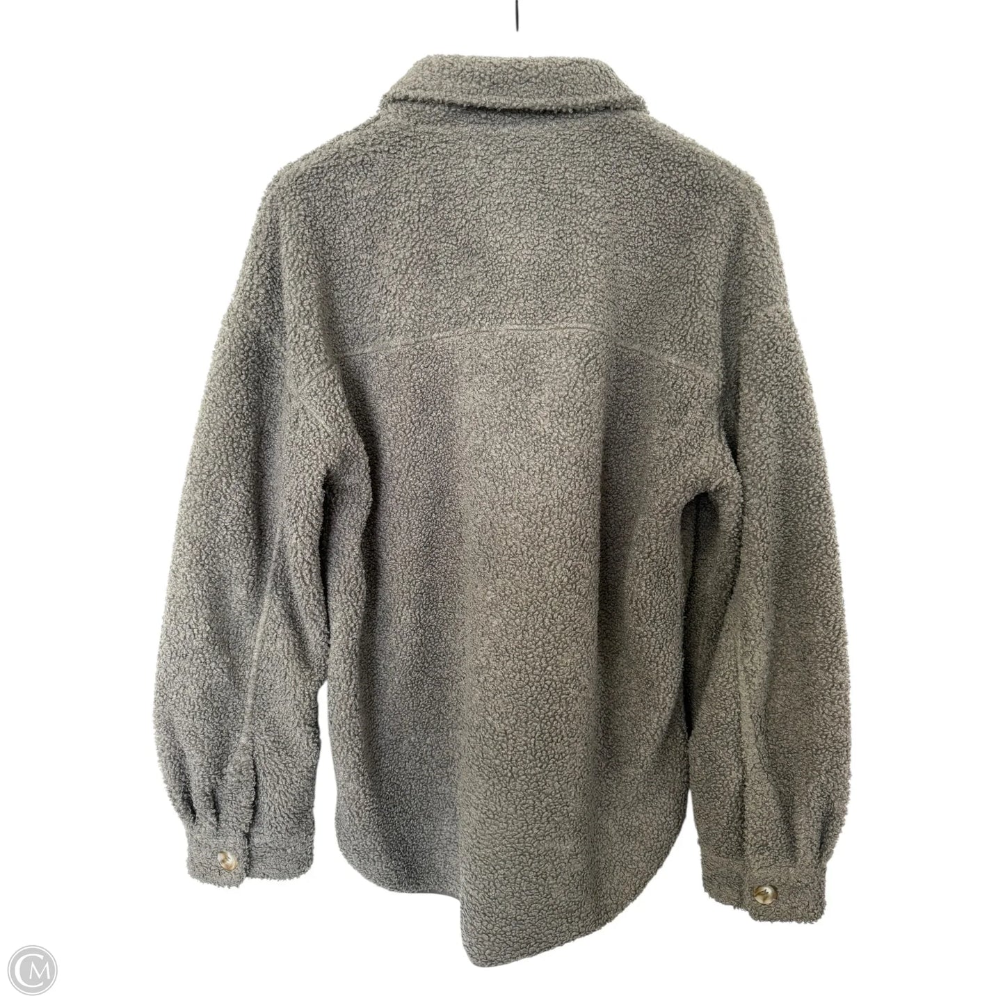 Jacket Faux Fur & Sherpa By Wishlist In Grey, Size: M