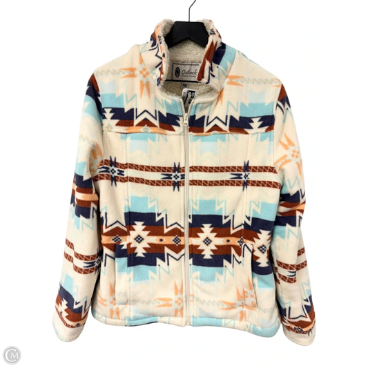 Jacket Fleece By Cmb In Multi-colored, Size: M