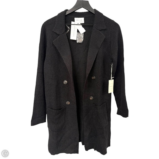 Sweater Cardigan By Active Usa In Black, Size: S