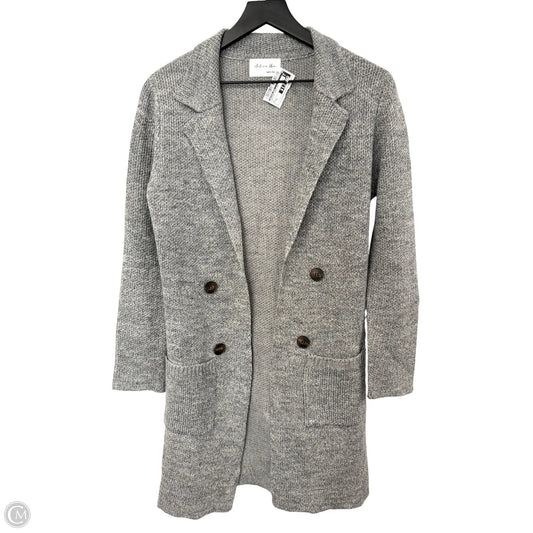 Sweater Cardigan By Active Usa In Grey, Size: S