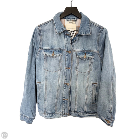 Jacket Denim By Thread And Supply In Blue Denim, Size: S