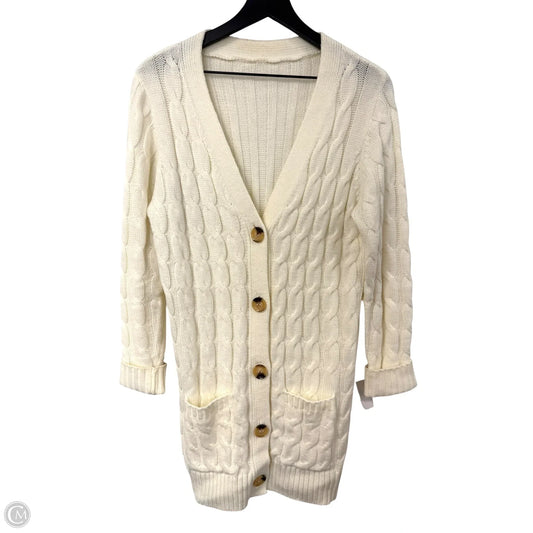 Sweater Cardigan By Cmf In White, Size: L