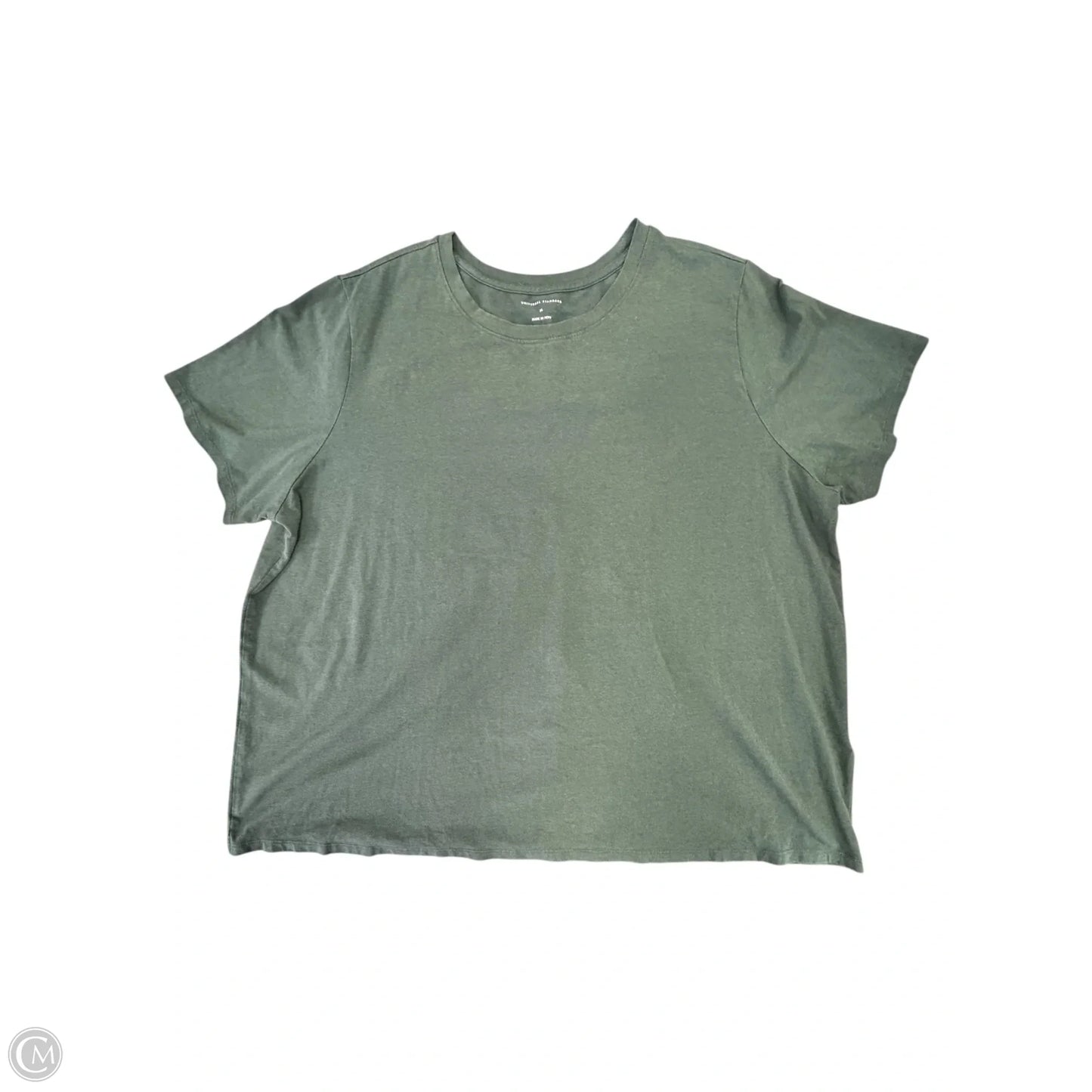 Top Short Sleeve Basic By Cmb In Green, Size: 4x