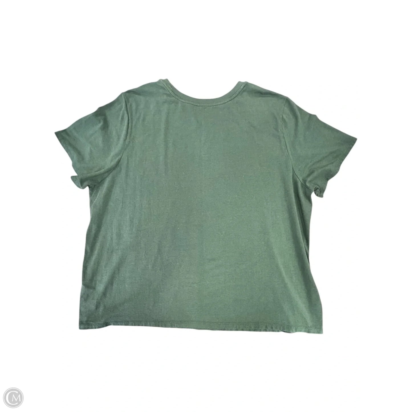 Top Short Sleeve Basic By Cmb In Green, Size: 4x