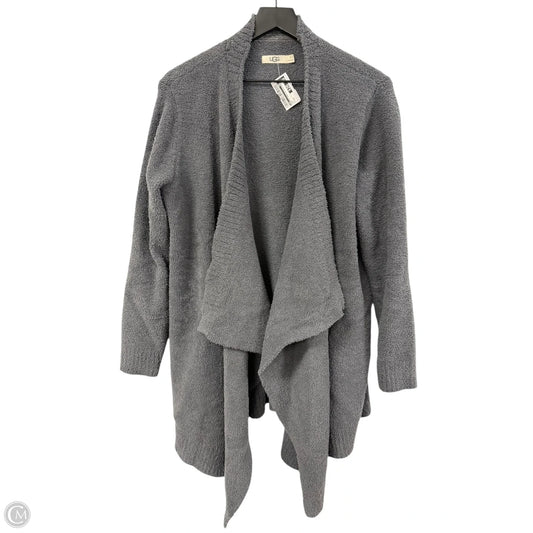 Sweater Cardigan Designer By Ugg In Grey, Size: M