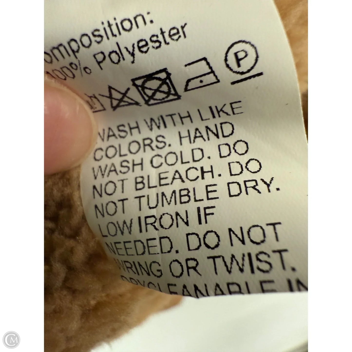 Jacket Faux Fur & Sherpa By Shein In Brown, Size: M