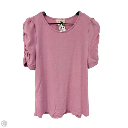 Top Short Sleeve By The Nines In Mauve, Size: L