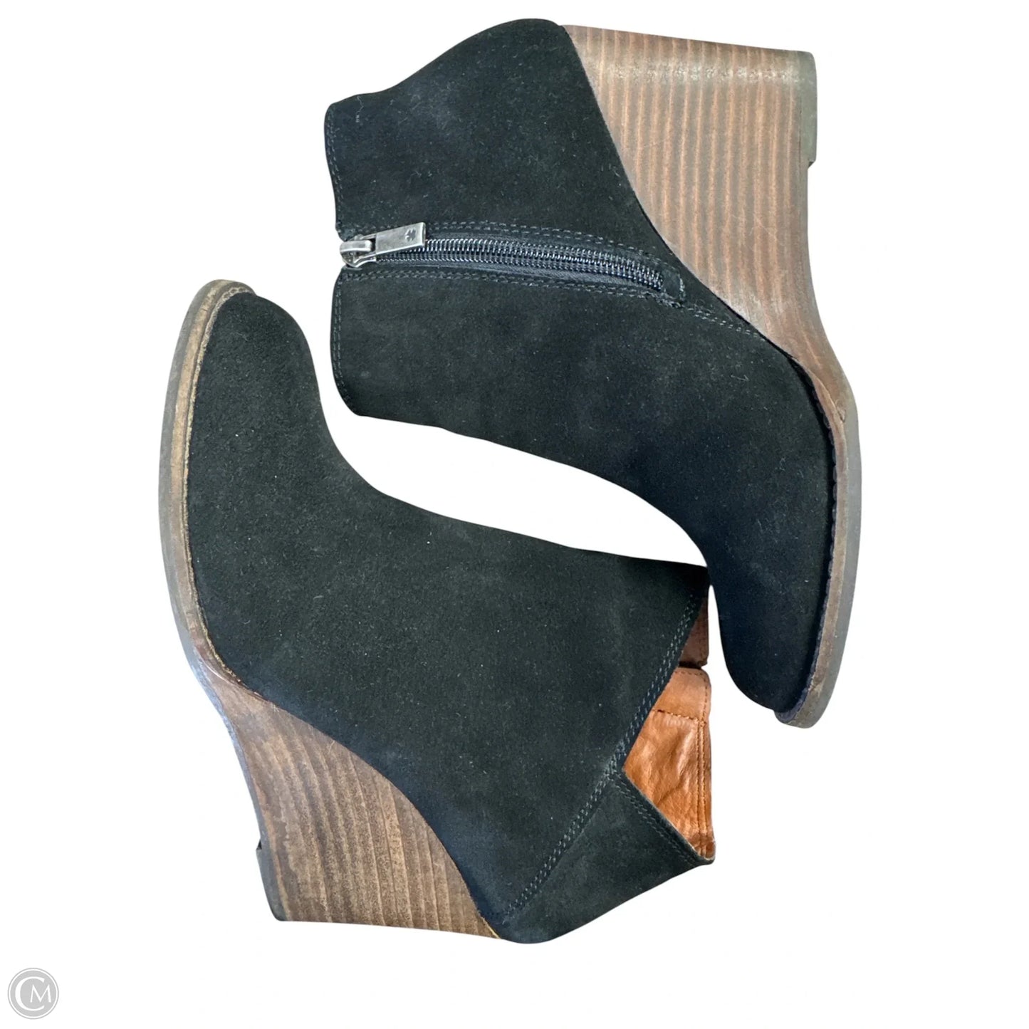 Shoes Heels Wedge By Lucky Brand In Black, Size: 6