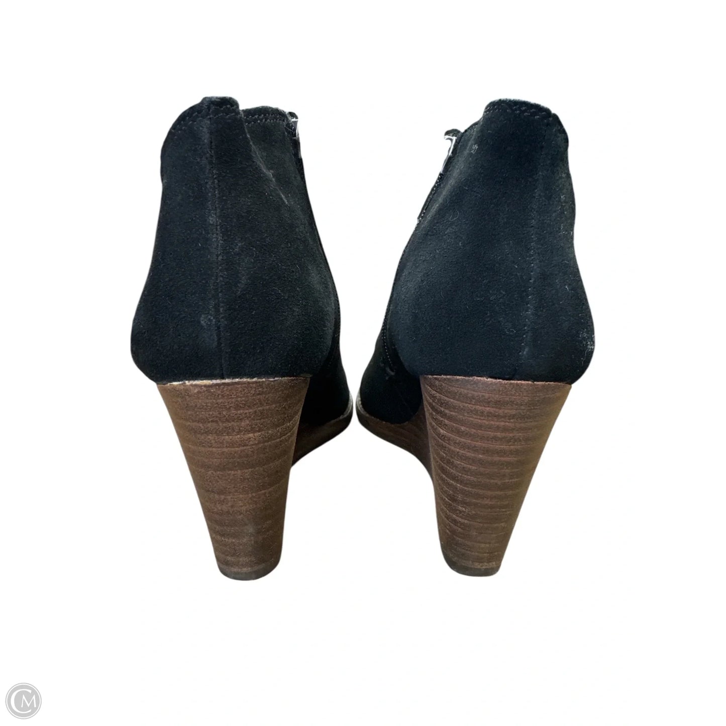 Shoes Heels Wedge By Lucky Brand In Black, Size: 6