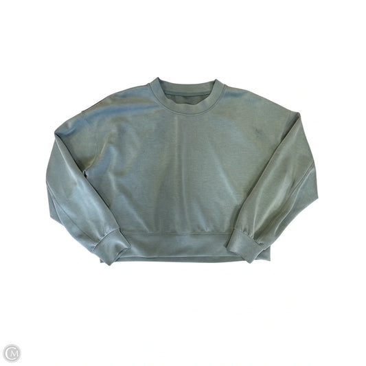 Athletic Sweatshirt Crewneck By Lululemon In Green, Size: 10