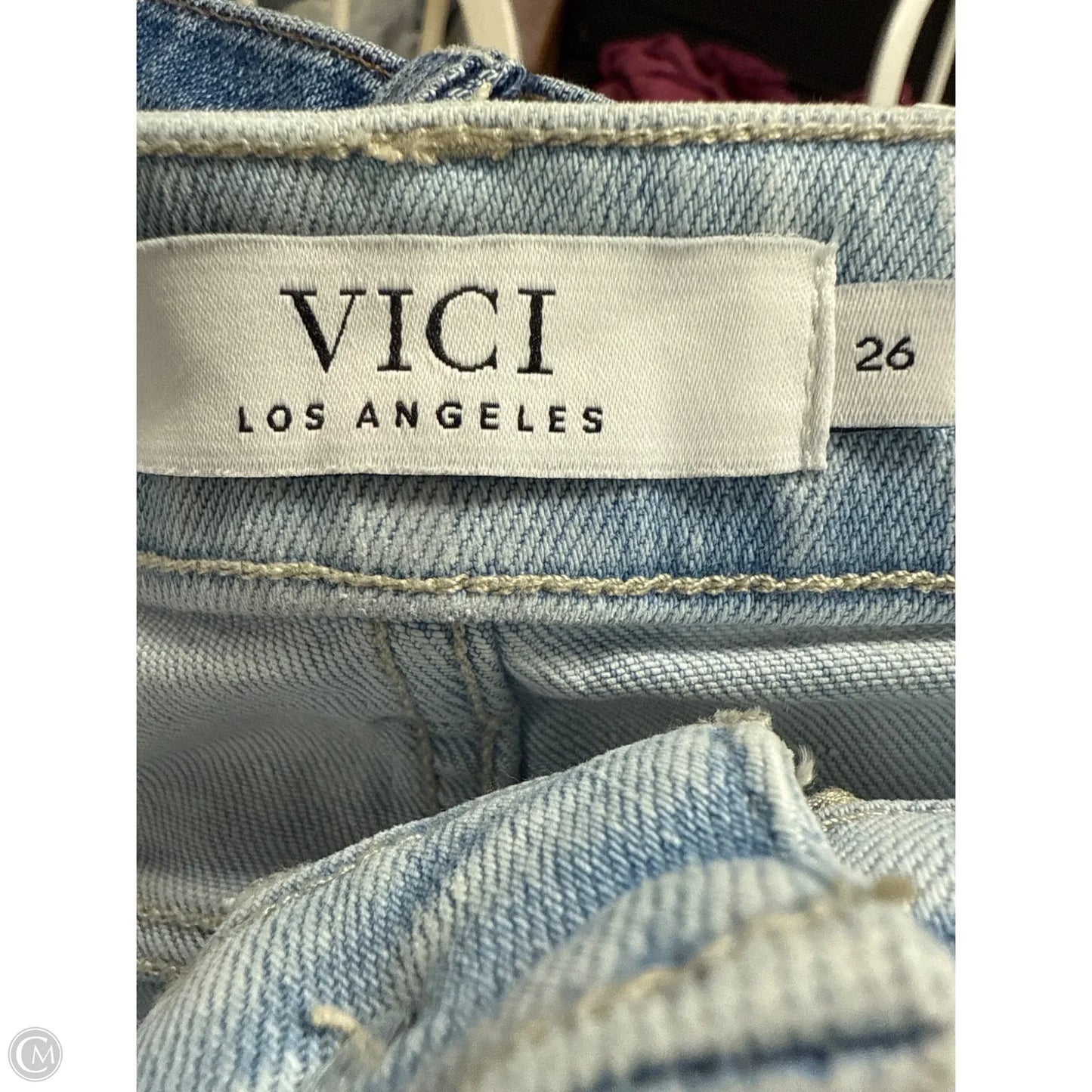 Jeans Wide Leg By Vici In Blue Denim, Size: 2