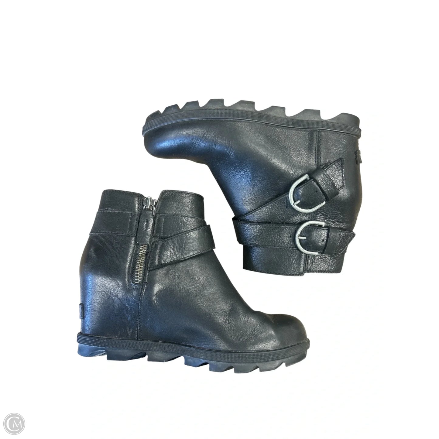 Boots Ankle Heels By Sorel In Black, Size: 7.5