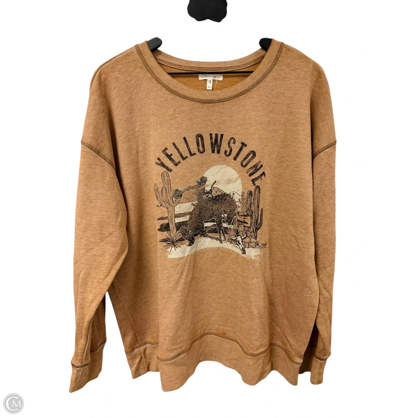 Sweatshirt Crewneck By Maurices In Brown, Size: Xl