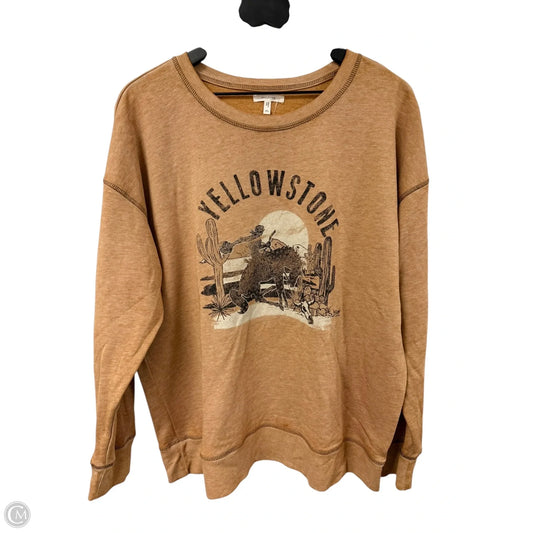 Sweatshirt Crewneck By Maurices In Brown, Size: Xl