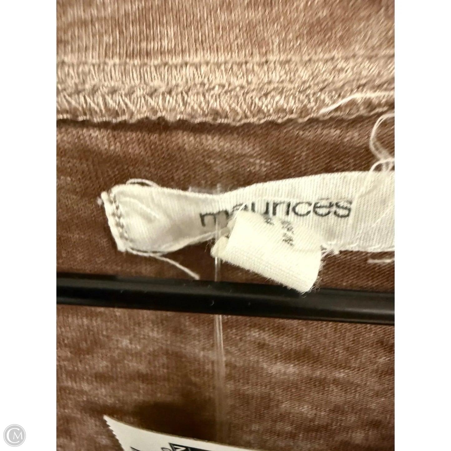 Top Sleeveless By Maurices In Brown, Size: Xl