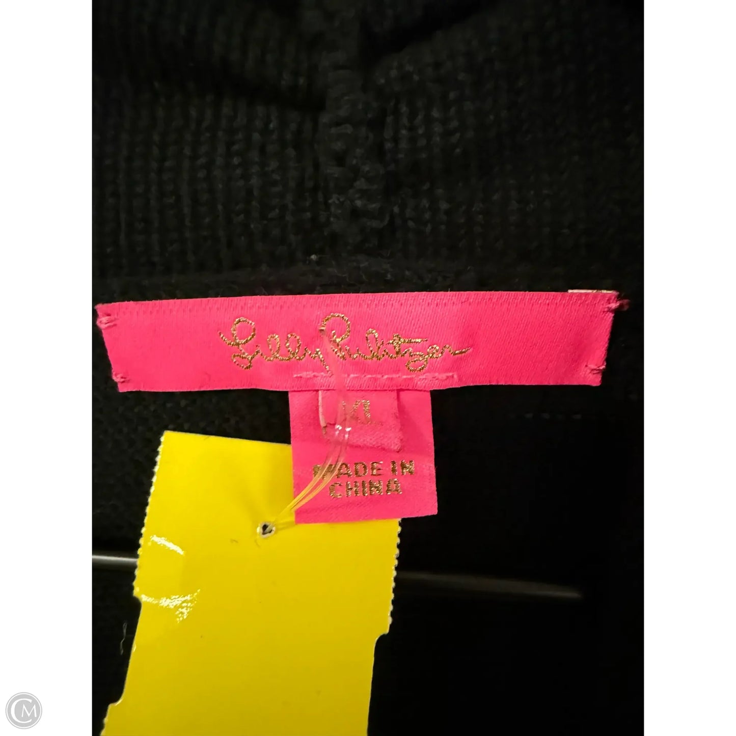 Sweater Cardigan Designer By Lilly Pulitzer In Black, Size: Xl