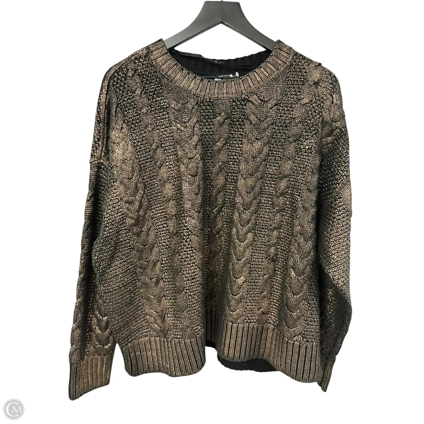 Sweater By Torrid In Black & Gold, Size: 2x