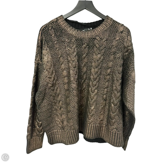 Sweater By Torrid In Black & Gold, Size: 2x