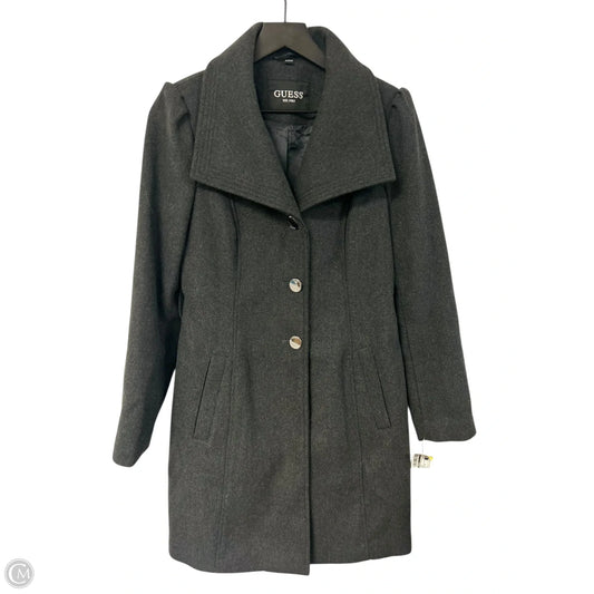 Coat Peacoat By Guess In Grey, Size: S