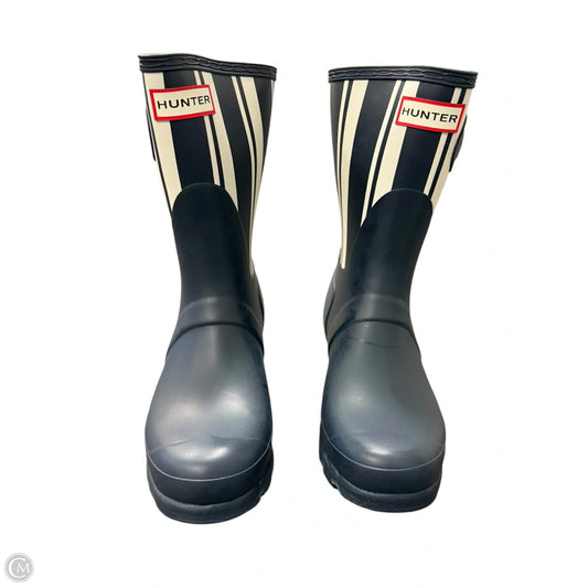 Boots Rain By Hunter In Blue & White, Size: 7