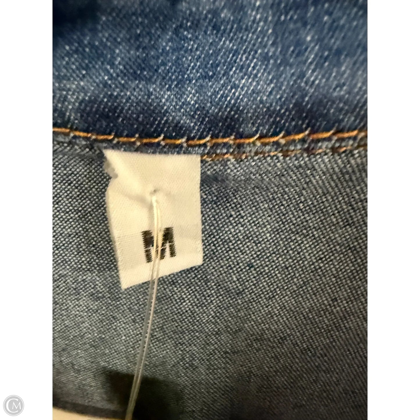 Dress Casual Midi By Cmf In Blue Denim, Size: M