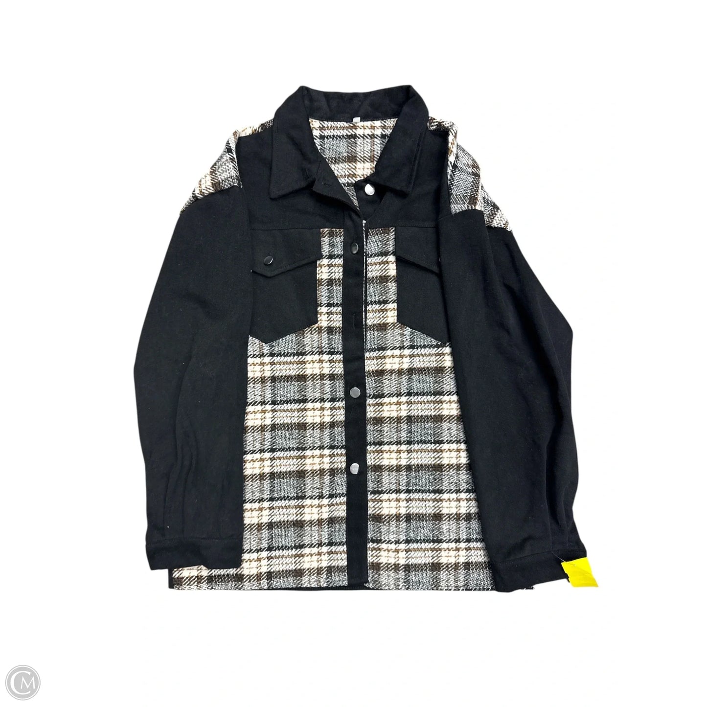 Jacket Shirt By Cmf In Black & White, Size: S