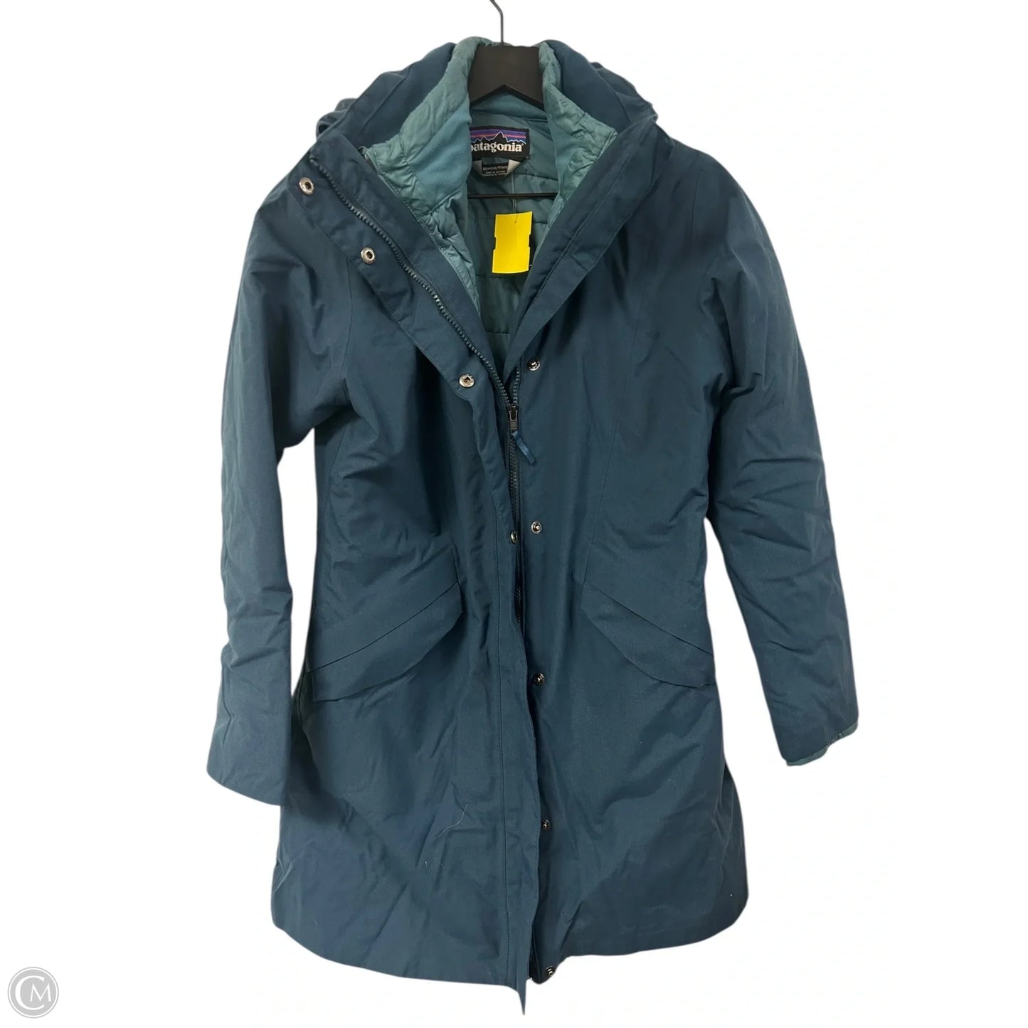 Coat Parka By Patagonia In Blue, Size: S