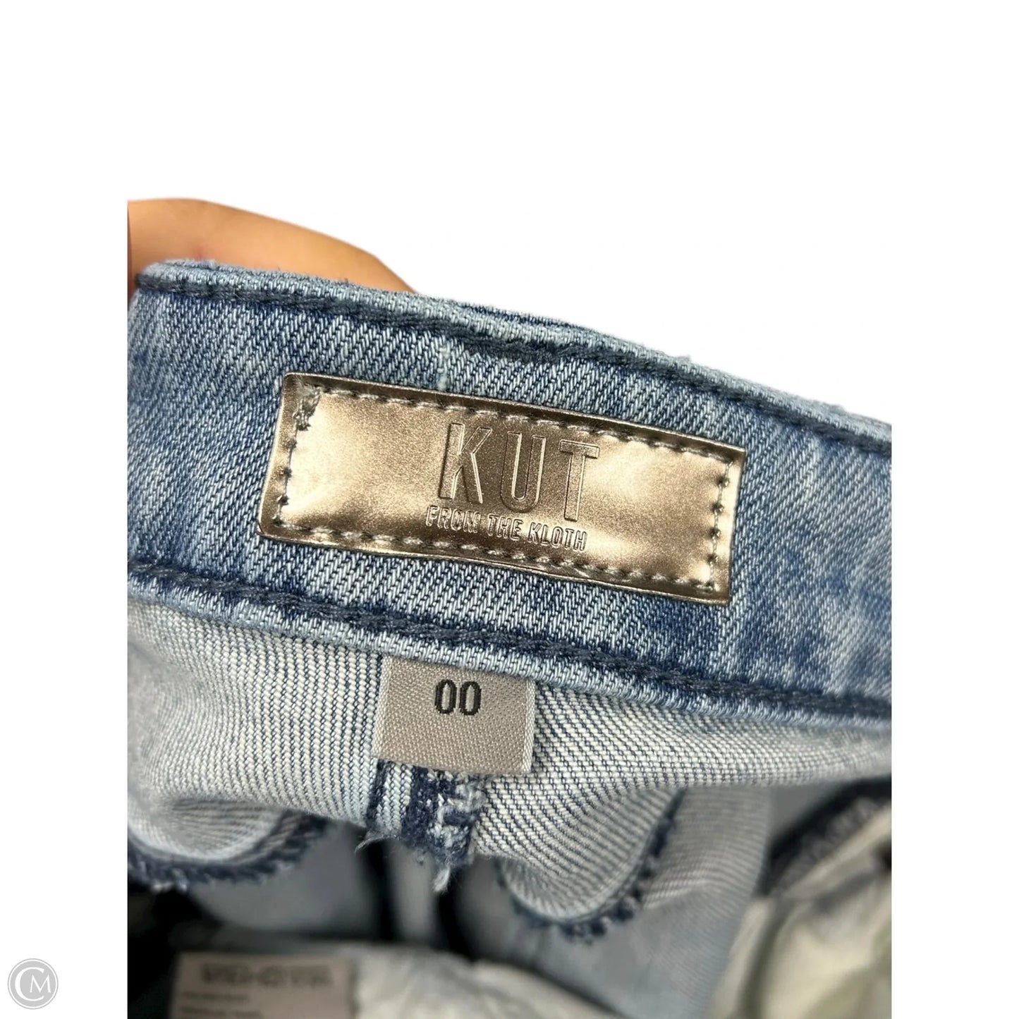 Jeans Wide Leg By Kut In Blue Denim, Size: 0