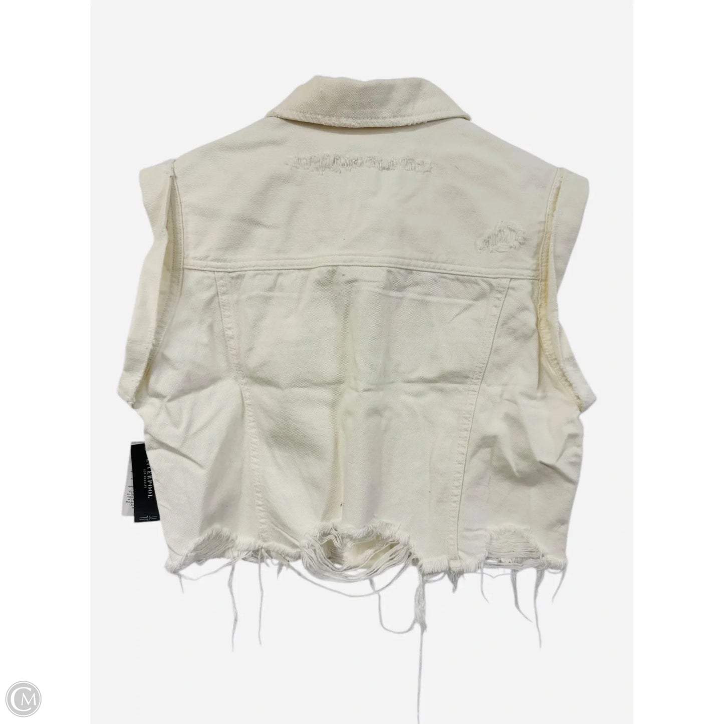 Vest Other By Liverpool In White Denim, Size: M