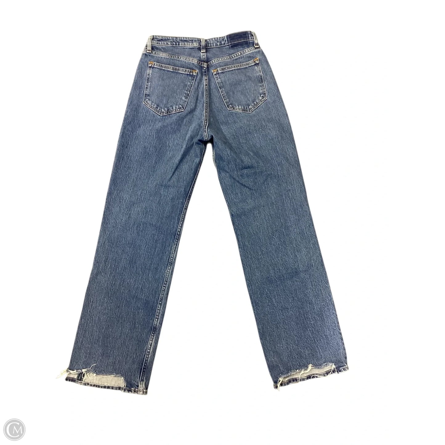 Jeans Wide Leg By Abercrombie And Fitch In Blue Denim, Size: 4