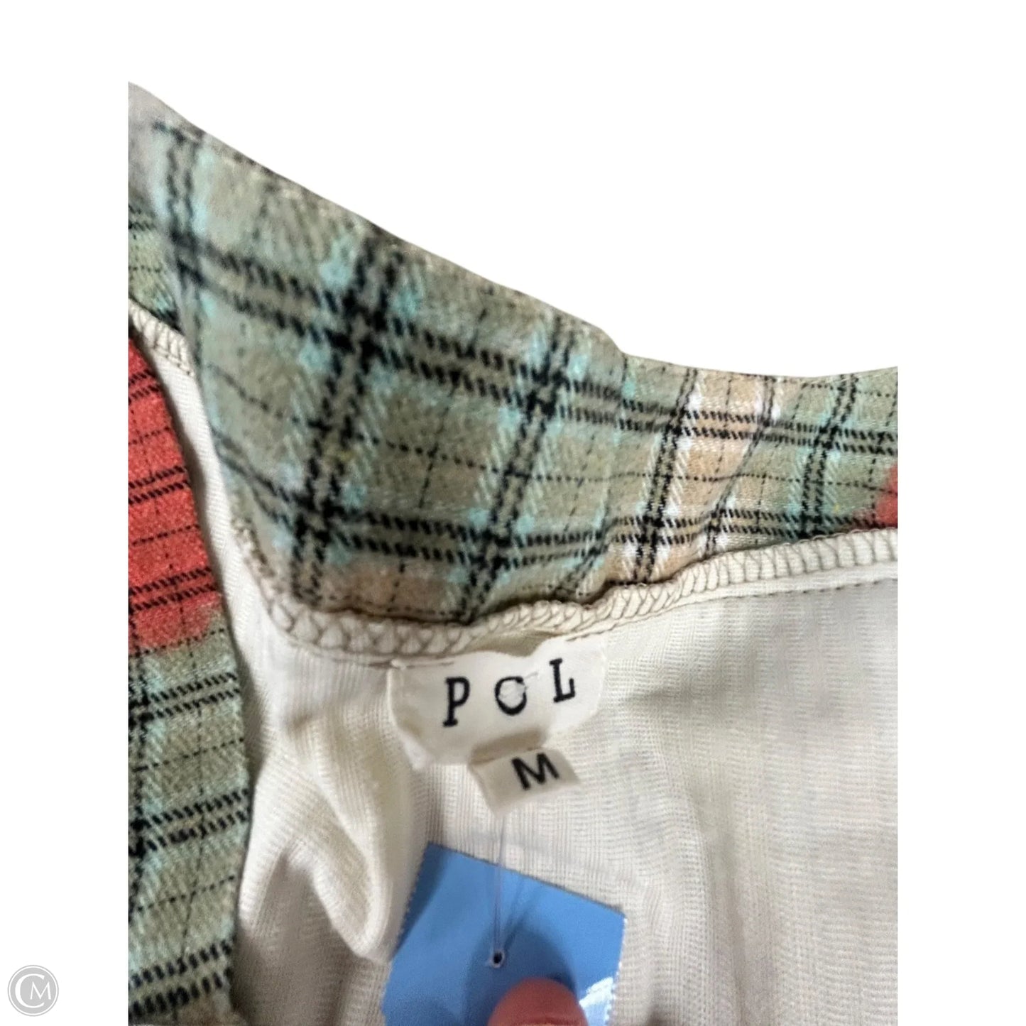 Top Long Sleeve By Pol In Multi-colored, Size: M