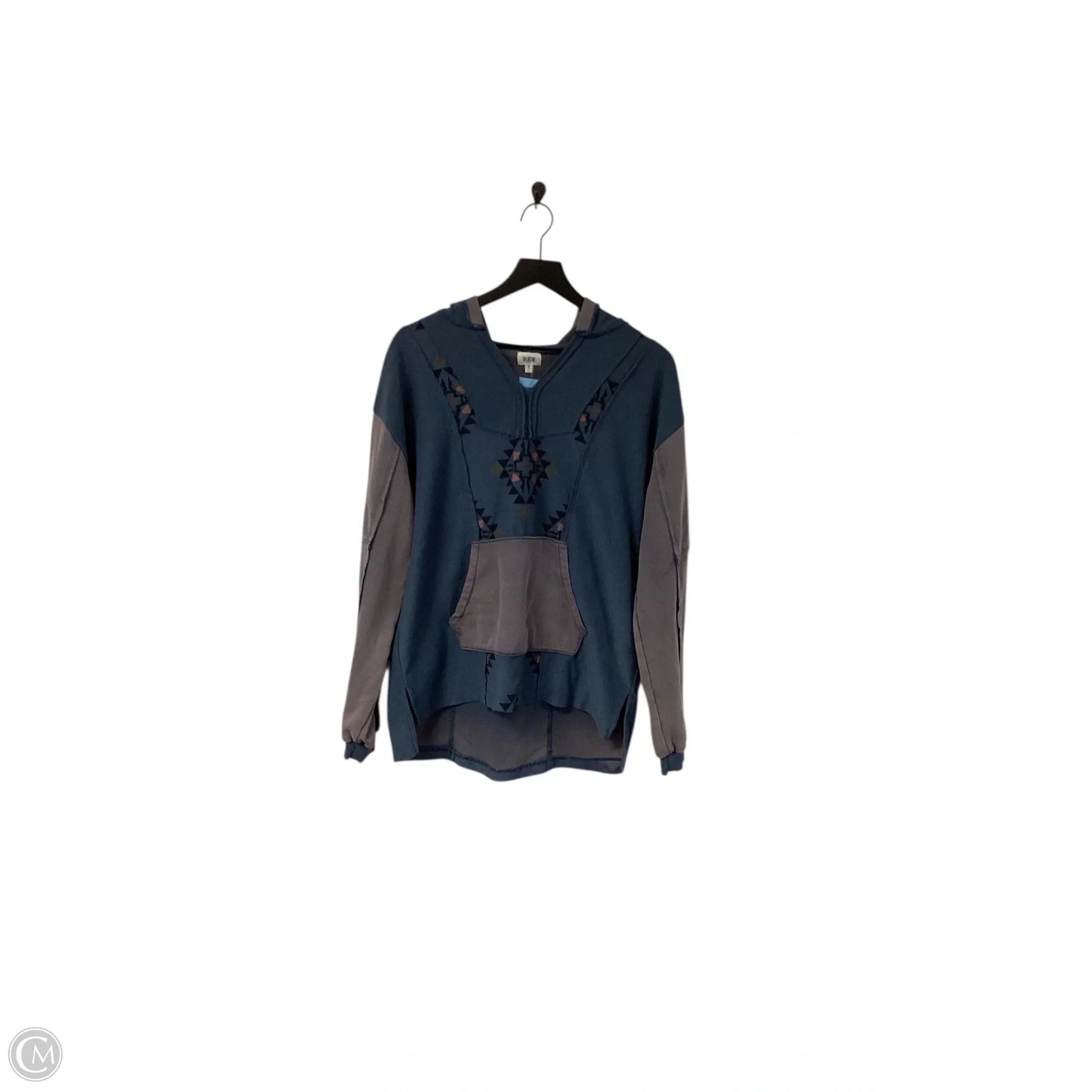 Sweatshirt Hoodie By Bke In Blue, Size: M