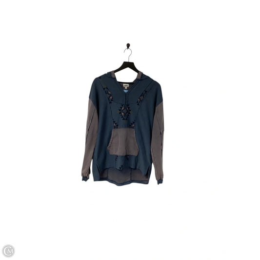 Sweatshirt Hoodie By Bke In Blue, Size: M