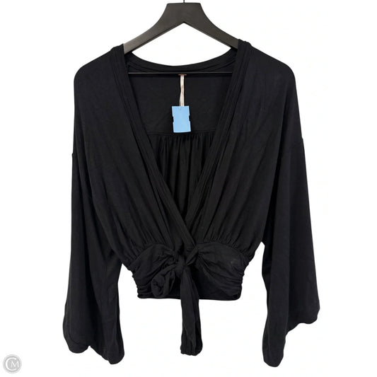 Top Long Sleeve By Free People In Black, Size: Xs