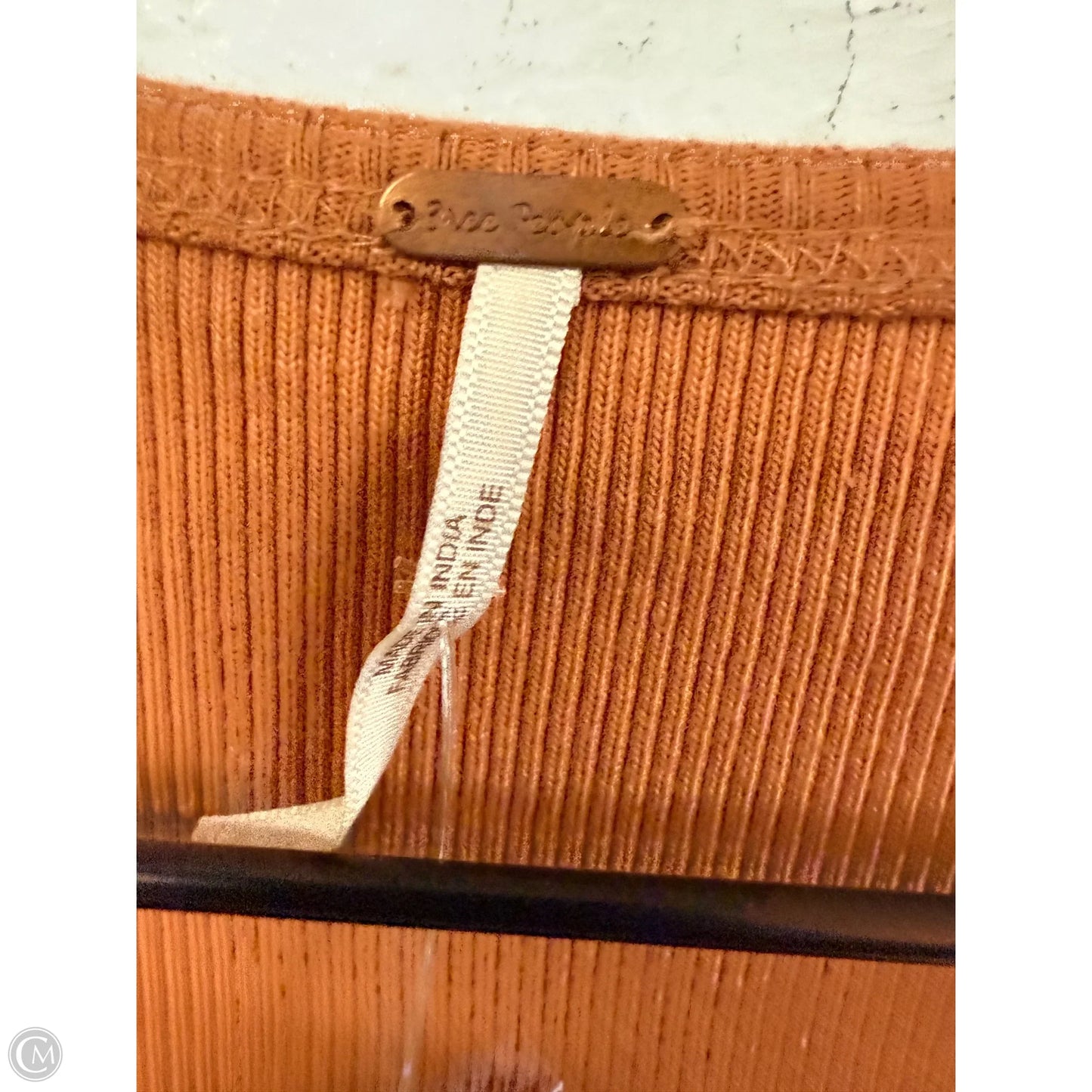 Top Long Sleeve By Free People In Orange, Size: M