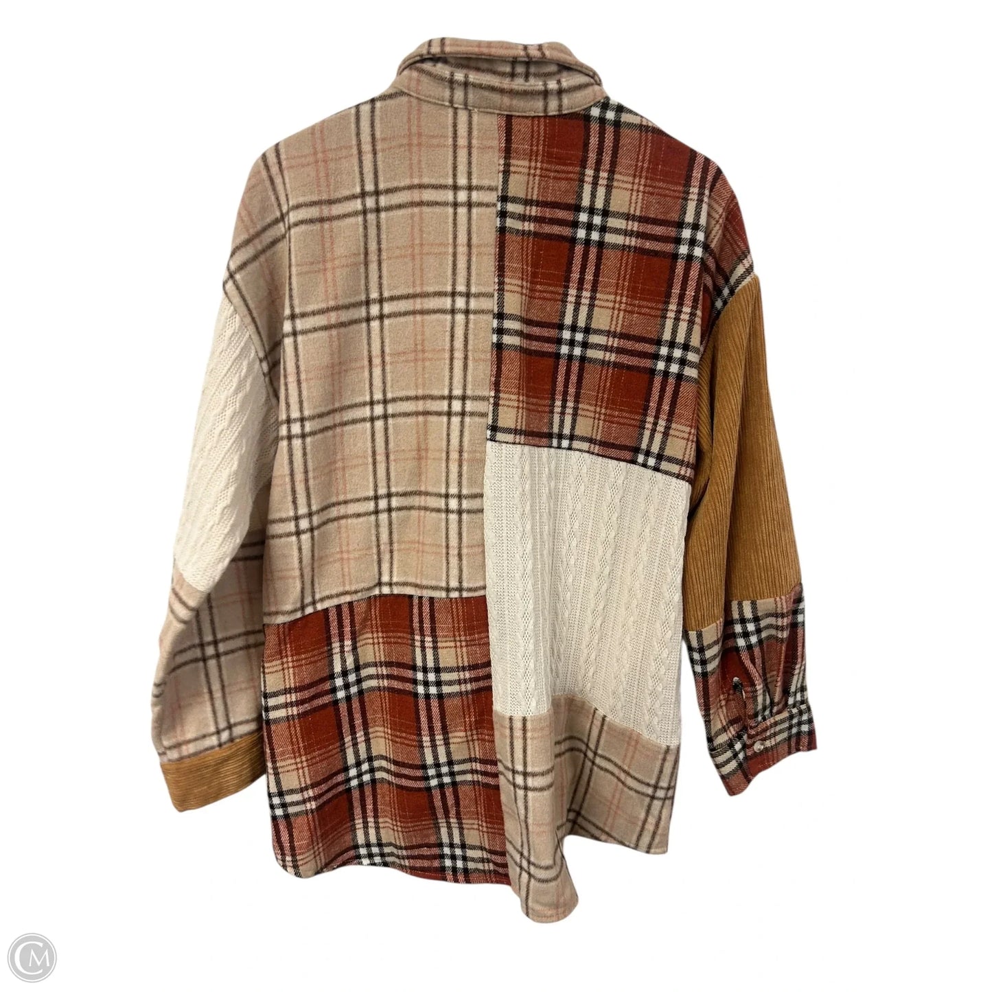 Jacket Shirt By Polagram In Multi-colored, Size: L