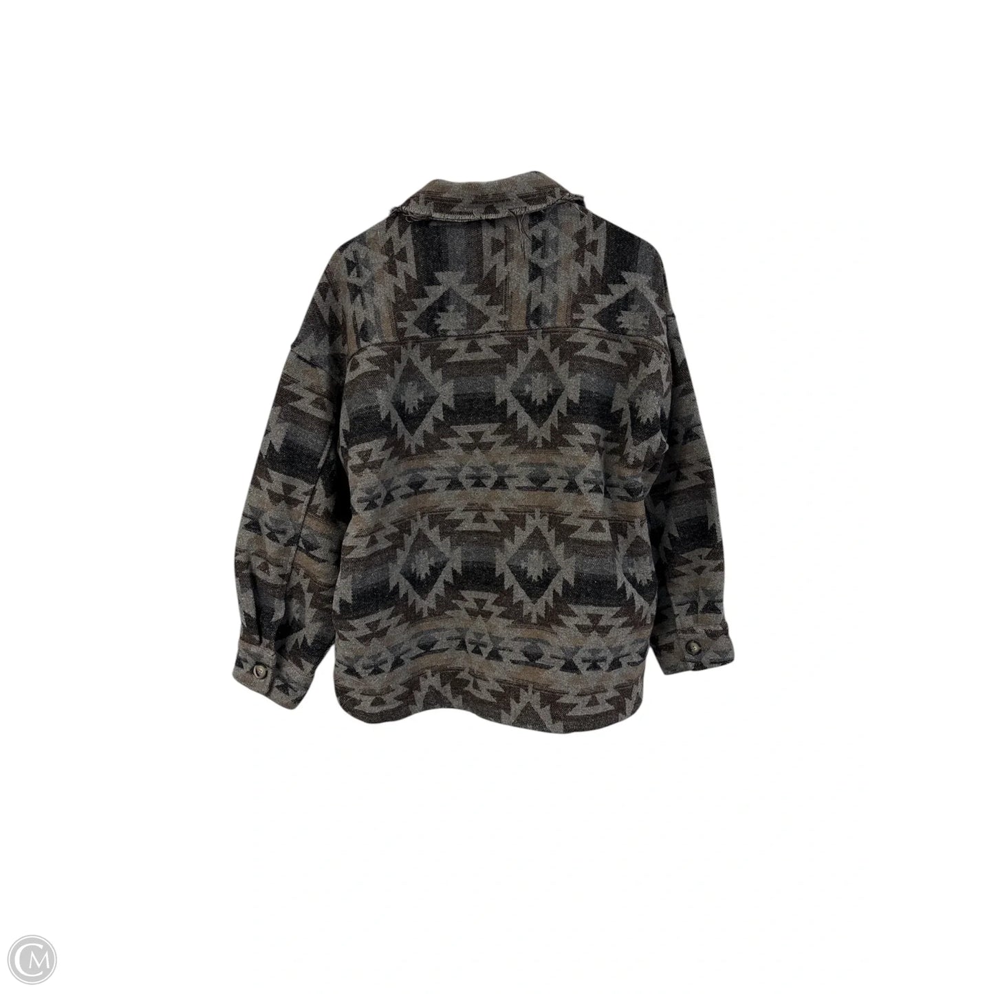 Jacket Shirt By New In In Grey, Size: M