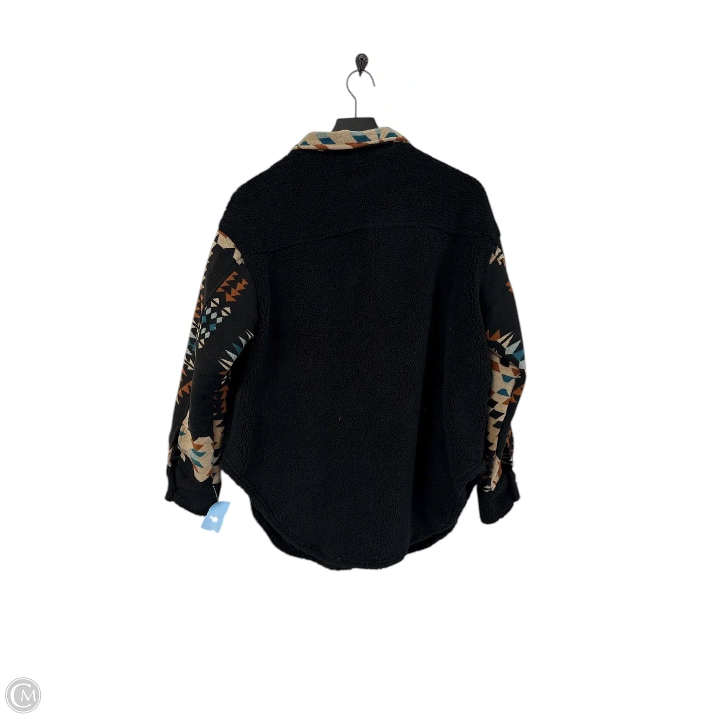 Jacket Faux Fur & Sherpa By Cmf In Black, Size: S